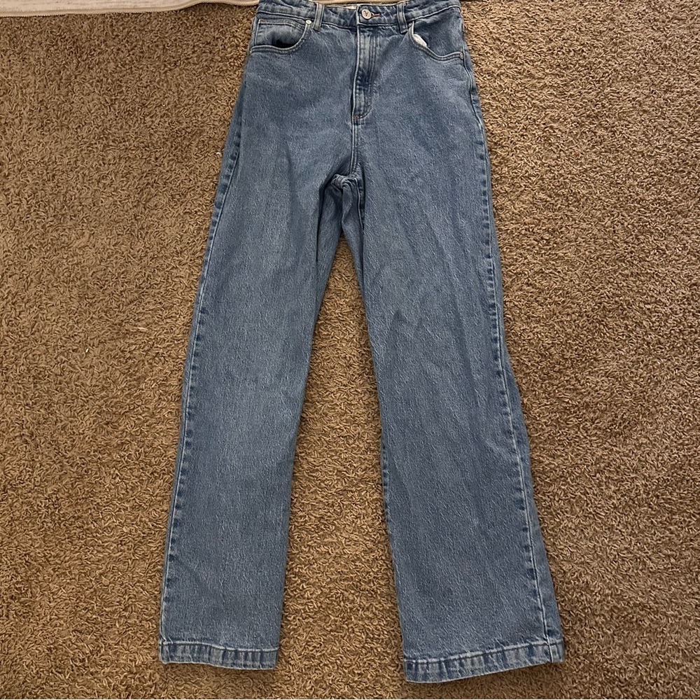 Women's high rise wide legged Jeans